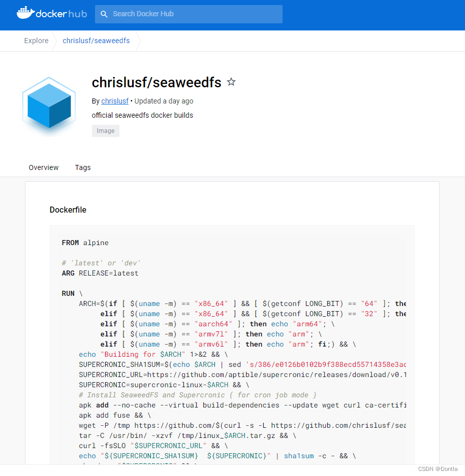 docker Alpine镜像介绍（基础镜像）