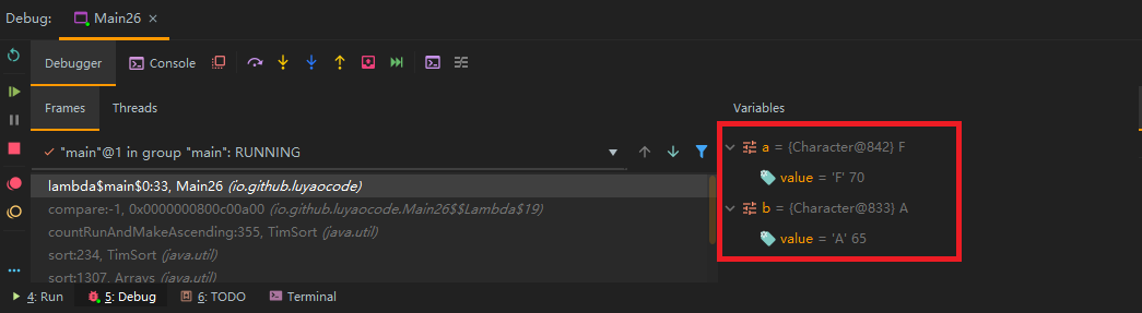 List.sort()方法使用拉姆达表达式进行排序的一个例子