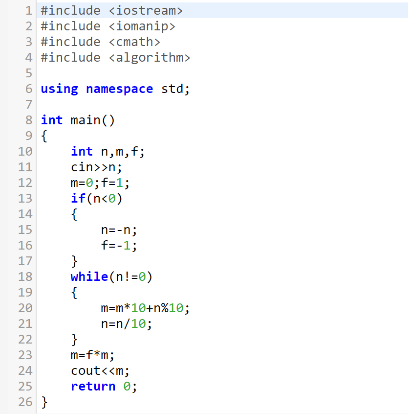 python编程,给定一个数,请将该数各个位上数字反转得到一个新数-csd