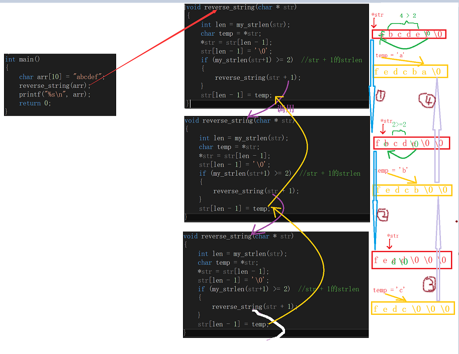 Recursive and non-recurable (graphically) in two ways to achieve a ...