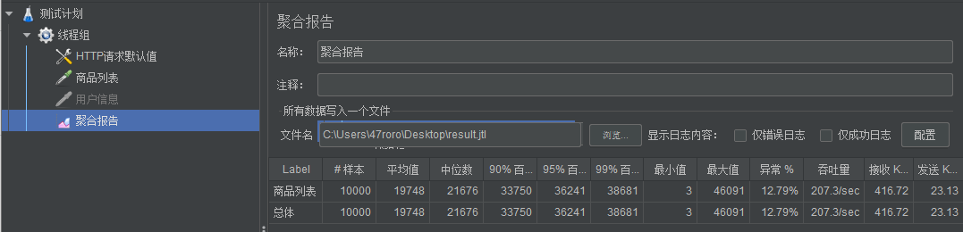 请求商品列表