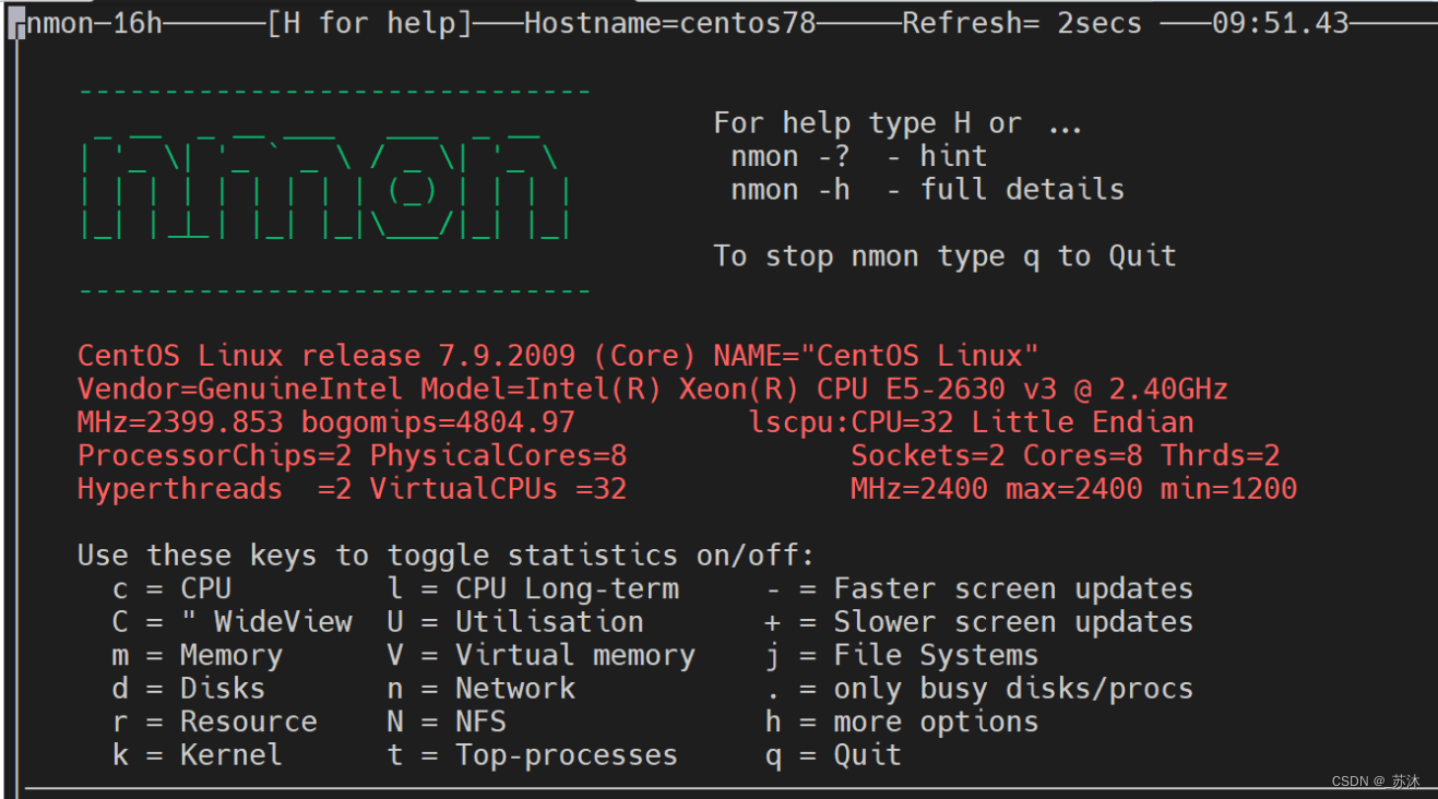 Linux网络常用命令（ifconfig/ethtool/nmon+n)