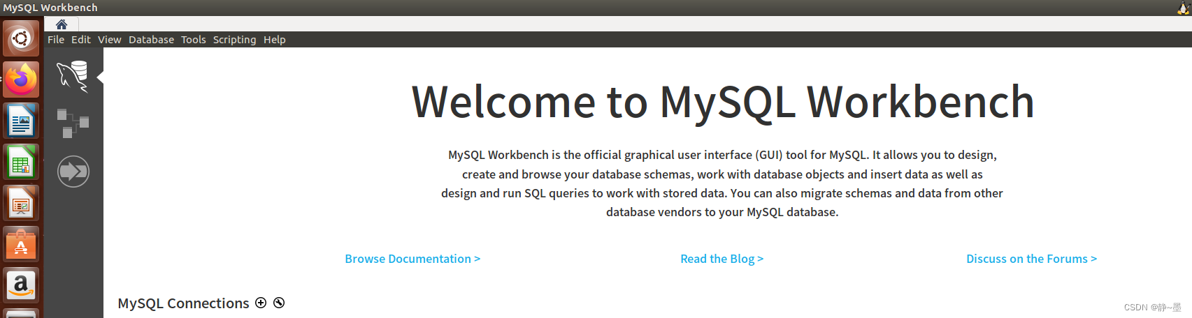Ubuntu16.04 mysql-workbench无法启动问题解决_mysqlworkbench 点击不了运行是嘿的-CSDN博客