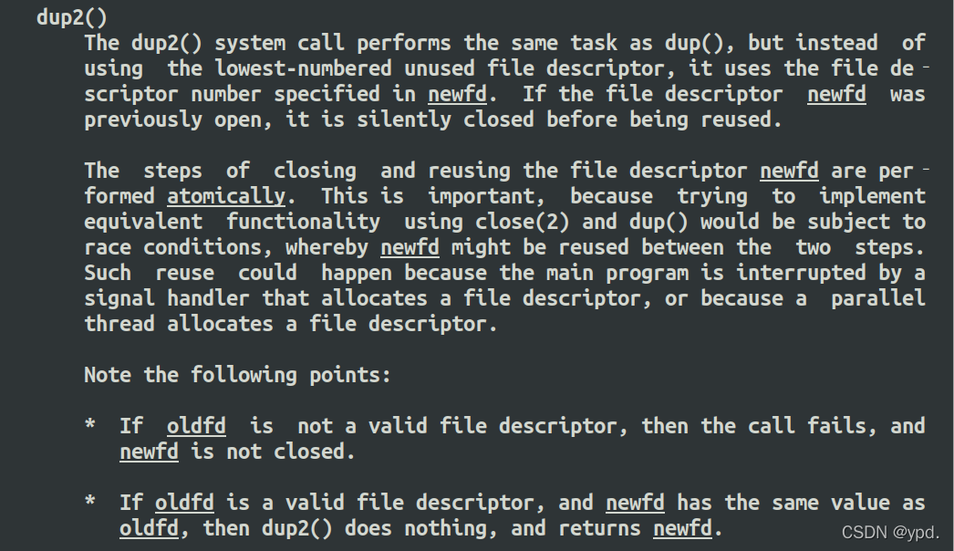 Dup Programming dup()与dup2()的浅析_close(dup(0))-CSDN博客