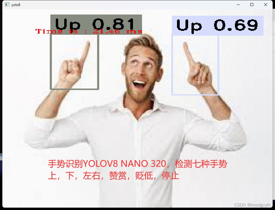 YOLOV8 NANO手势识别