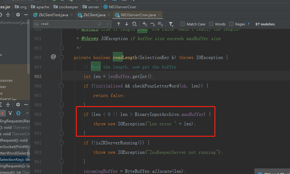 zookeeper连接报错问题记录java.io.IOException Broken pipe_packet len67108864 is