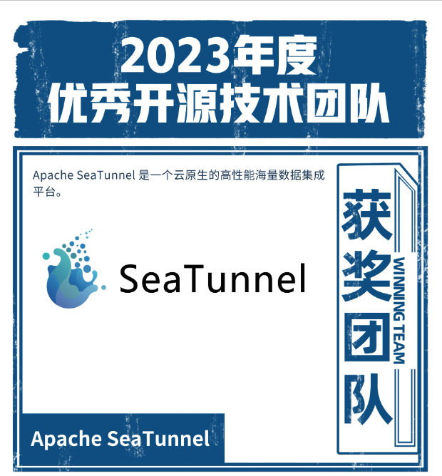 年度评选揭晓：Apache SeaTunnel荣获年度优秀开源技术团队殊荣
