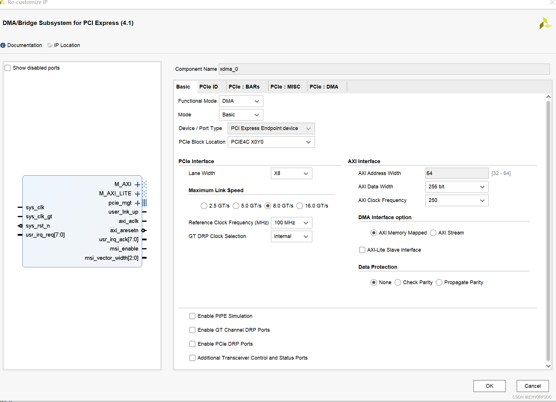 Xilinx RFSOC PCIE测试_zynq 3u cpcie-CSDN博客