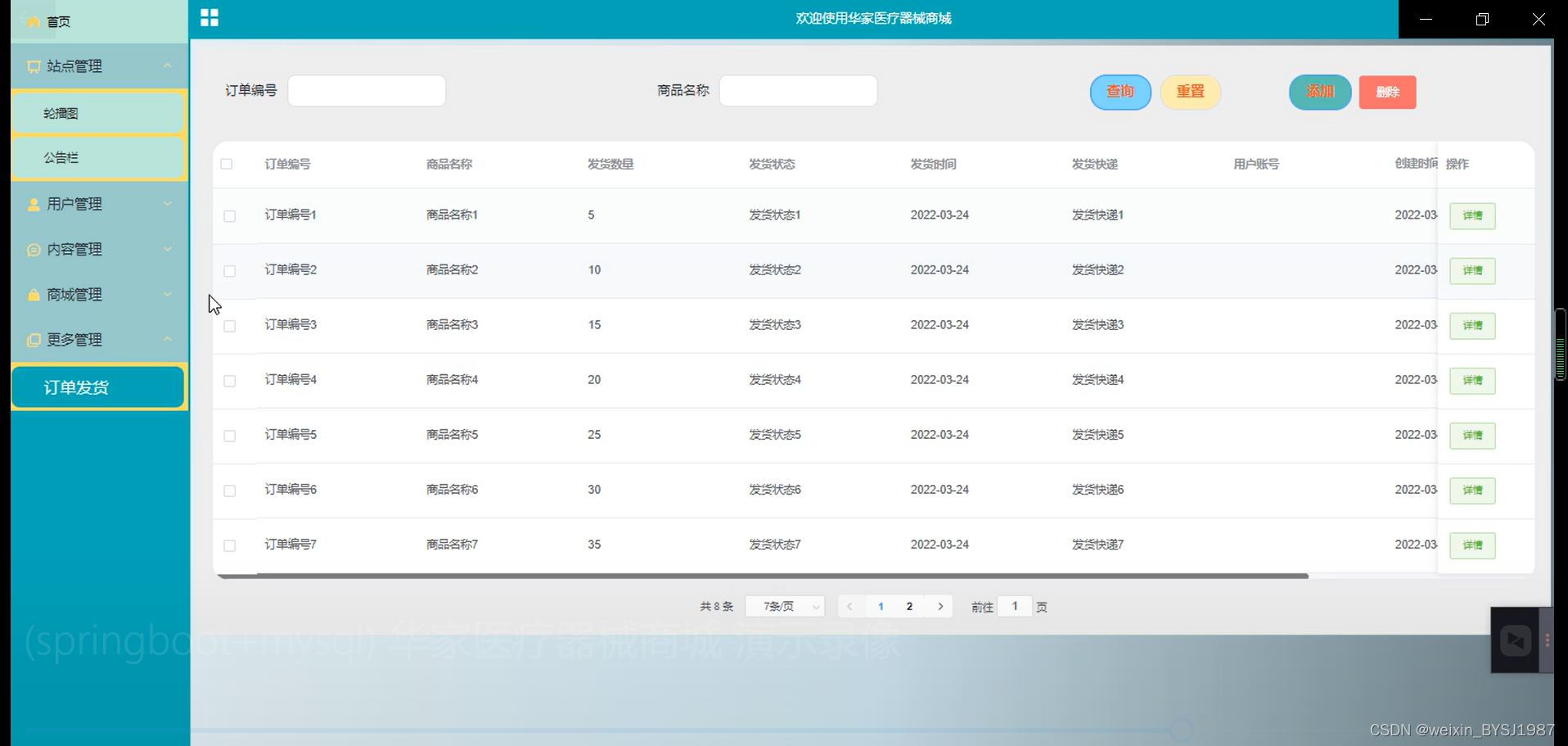 Springboot基于Java Web的华家医疗器械商城设计与实现 毕业设计-附源码261620