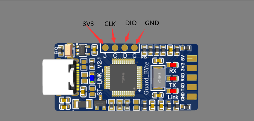 使用stm32f103cbt6自制st link v2