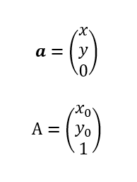 二维向量和点的齐次坐标表示