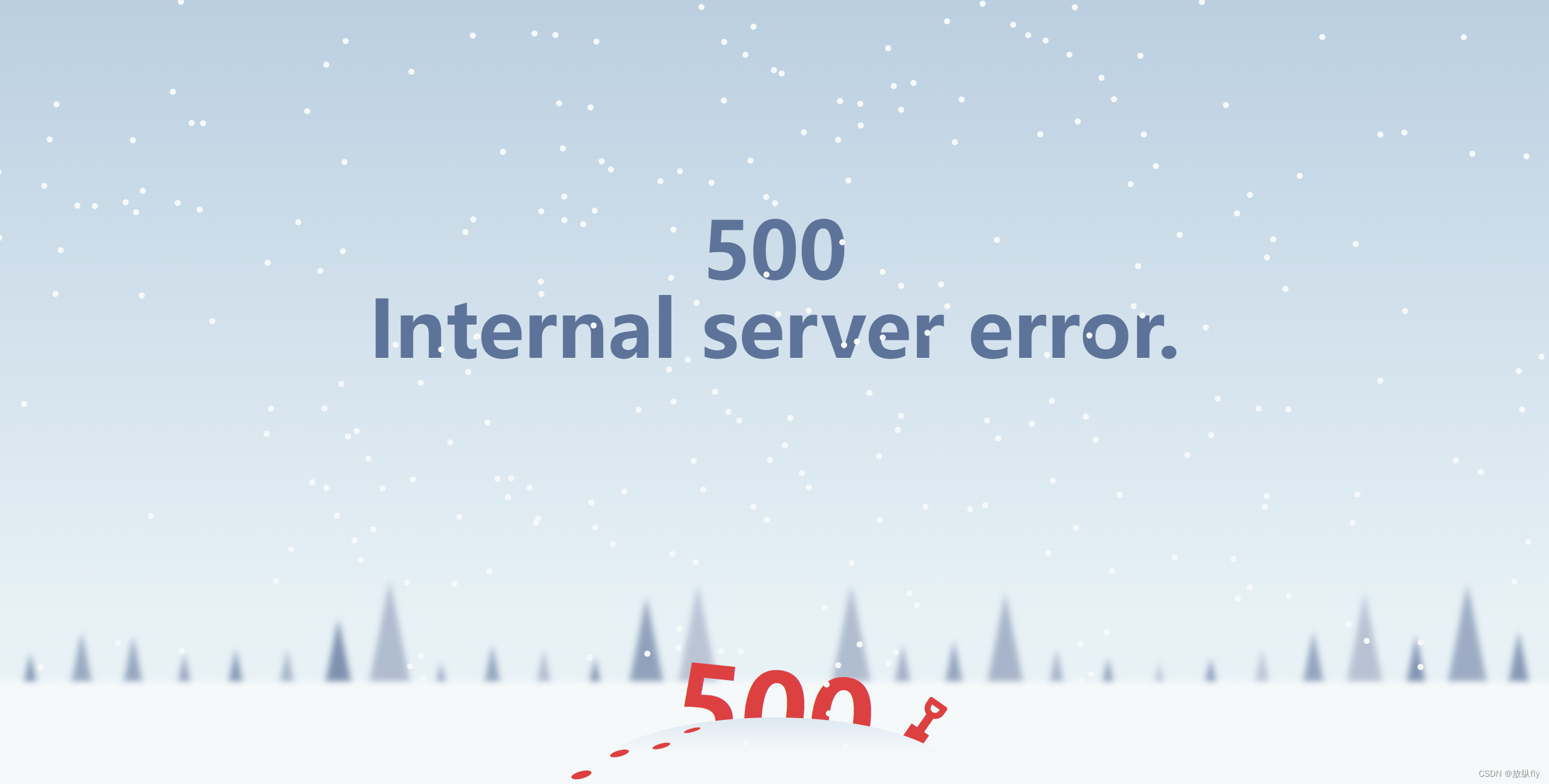 3. 500 服务器异常 html