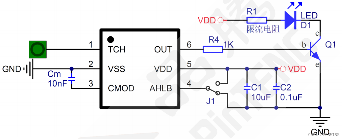 PT2021K(单触控同步输出 IC)