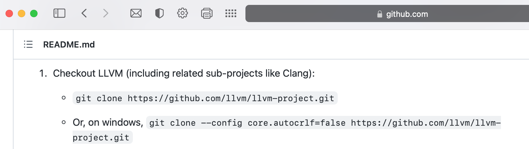 llvm GitHub