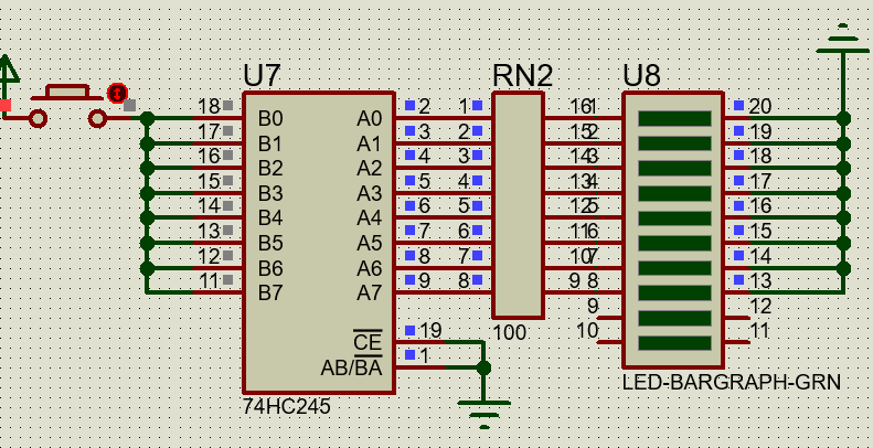 74hc245三态输出八路信号收发器