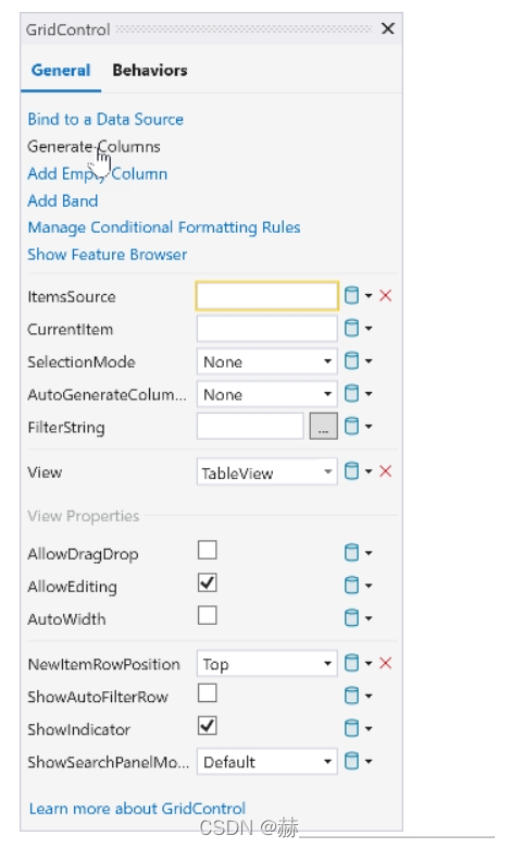 wpf devexpress设置行和编辑器