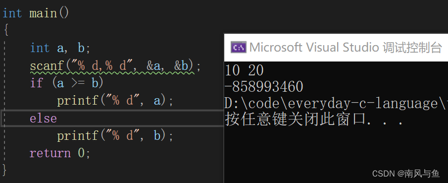 输入时并未按照格式，没注意汉字符号