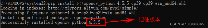 不同python版本opencv-python无错误安装（python39为例）_importerror: Bindings ...