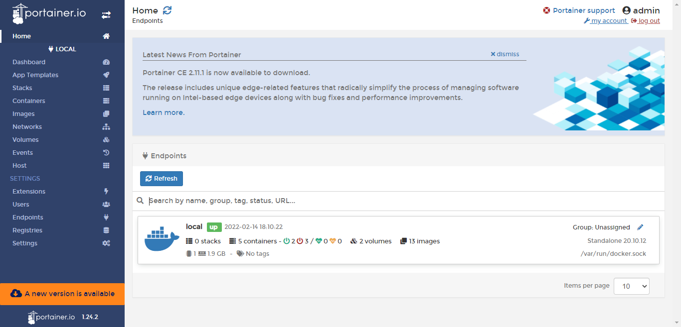 Docker installs Portainer visualization panel - Programmer Sought