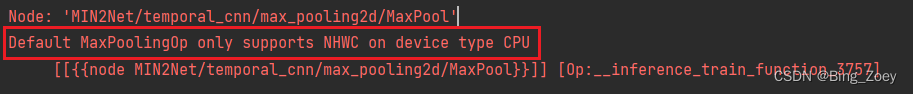 [DL] Default MaxPoolingOp only supports NHWC on device type CPU