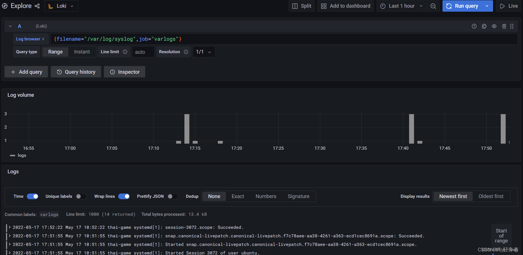 Linux搭建Promtail + Loki + Grafana 轻量日志监控系统