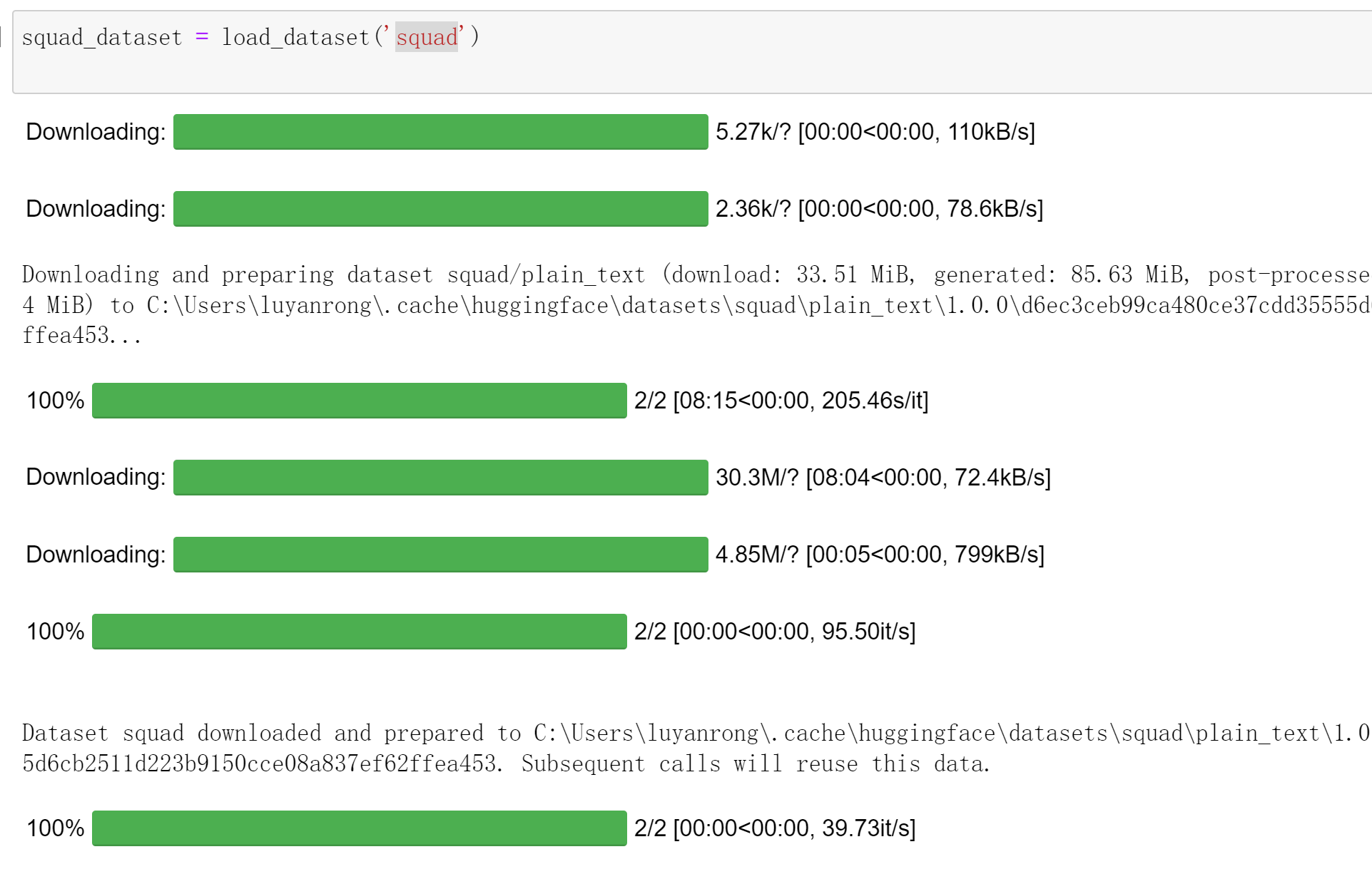 在NLP项目中使用Hugging Face的Datasets 库_datasets库的常用版本-CSDN博客