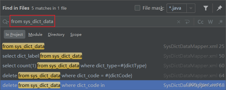 使用mysql的cmd窗口，运行项目中的mapper层xml里的sql语句，查看运行结果