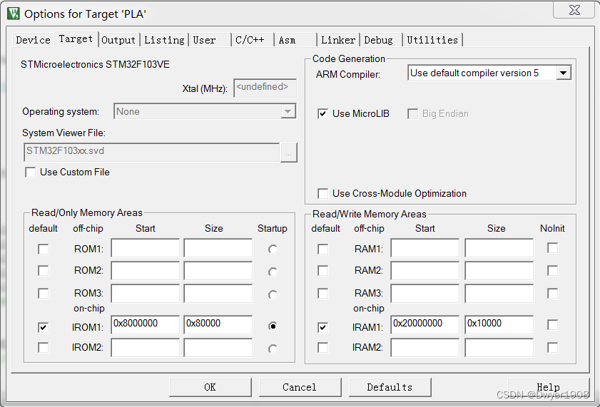 勾选Use MicroLib