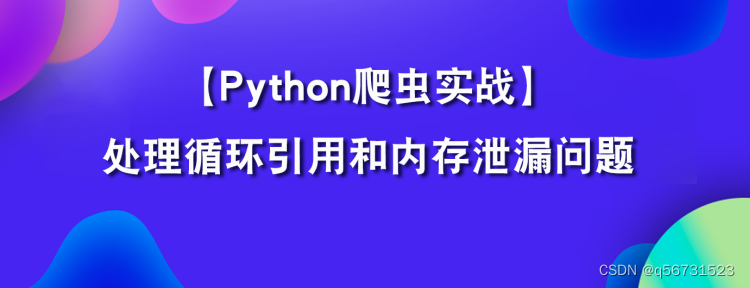 解决Python中的循环引用和内存泄漏问题