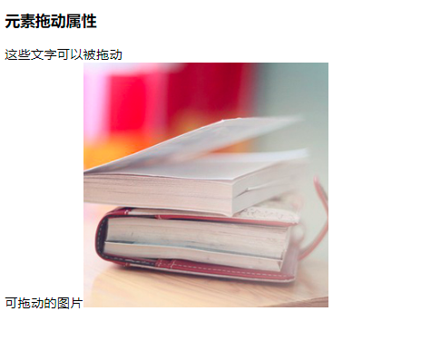 draggable属性的应用