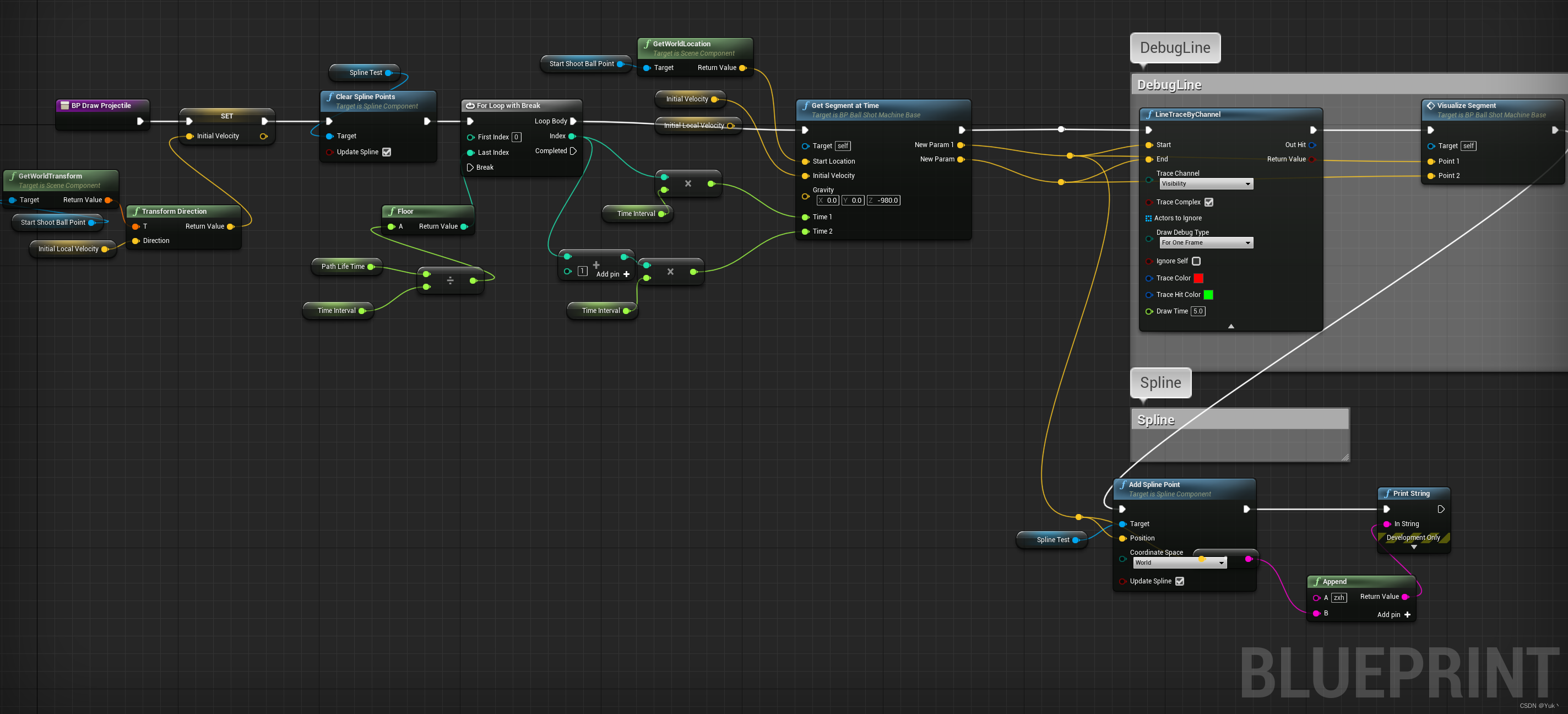 UE4中抛体物理模拟UProjectileMovementComponent