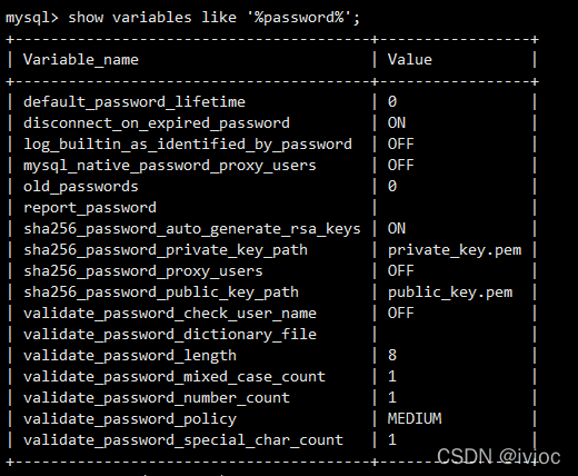 Centos中mysql修改密码策略并修改密码