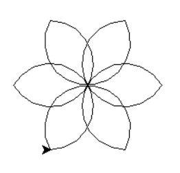 六个花瓣的花简笔画图片