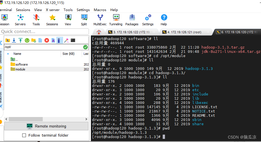 纯手动搭建hadoop3.x集群记录002_安装hadoop3.x_创建xsync分发工具_配置ssh免密登录---大数据之Hadoop3.x工作笔记0164