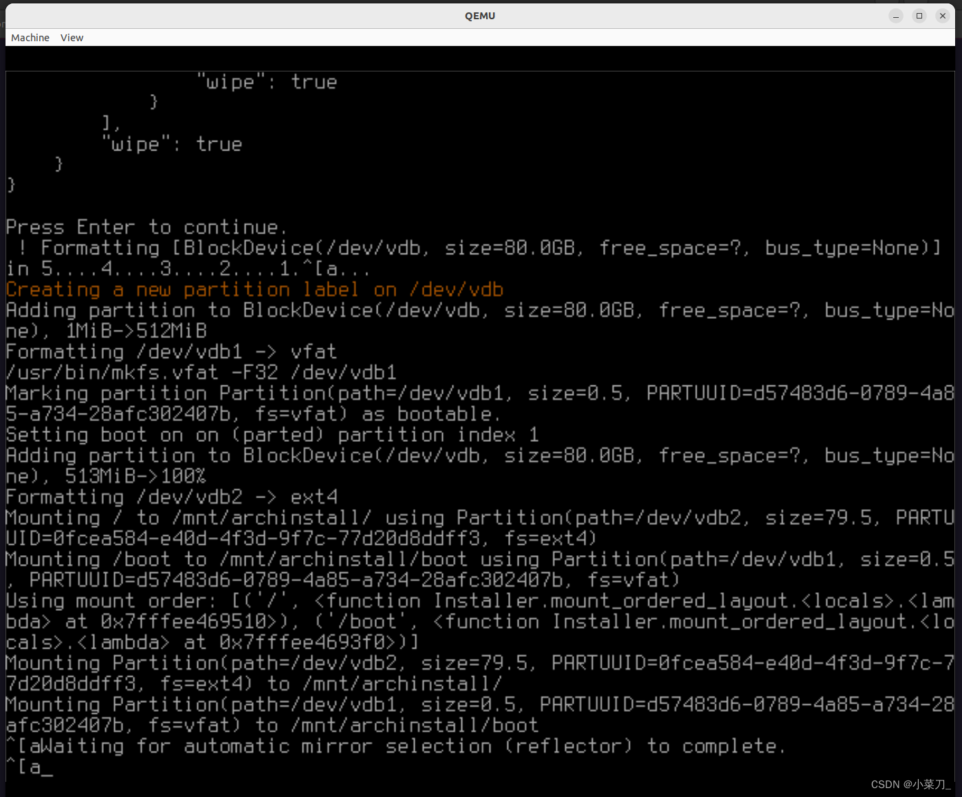 在x86平台体验龙芯LoongArch使用Qemu7.2安装LoongArch版的ArchLinux_archlinux