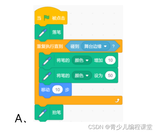 全国青少年信息素养大赛图形化编程初赛·模拟一卷，含答案解析