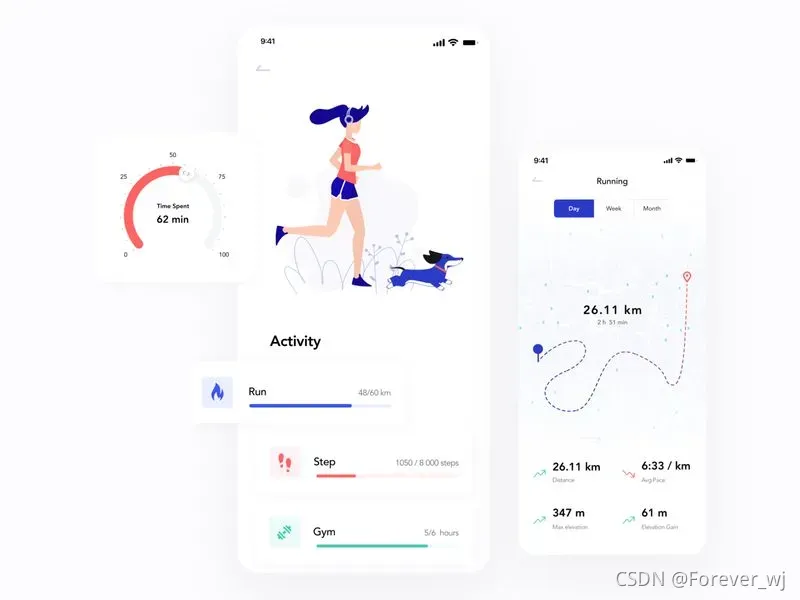 Running app by Nastia Diadenchuk