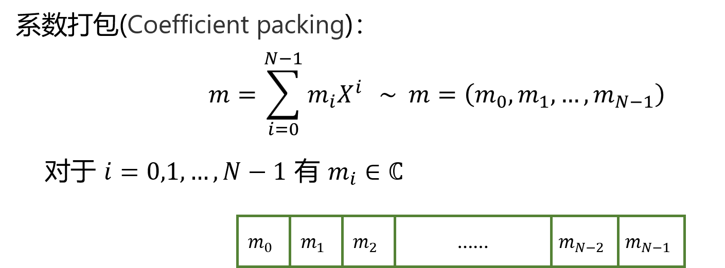 Coefficient packing