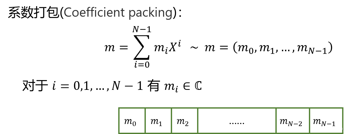 Coefficient packing