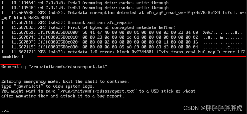 xfs-sda3-metadata-i-o-error-block-0x23d4801-xfs-trans-read