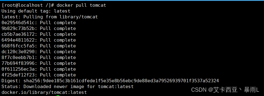 docker pull tomcat