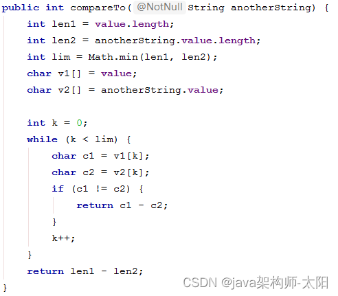 String类的compareTo()和intern()详解介绍和代码演示_int compareto(string str)-CSDN博客