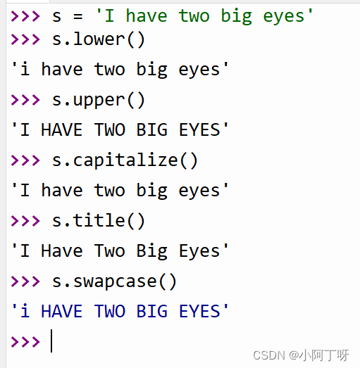 Python之字符串的基本操作（很详细）