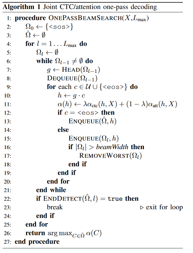 （CTC损失）Hybrid CTC/Attention Architecture for End-to-End Speech ...