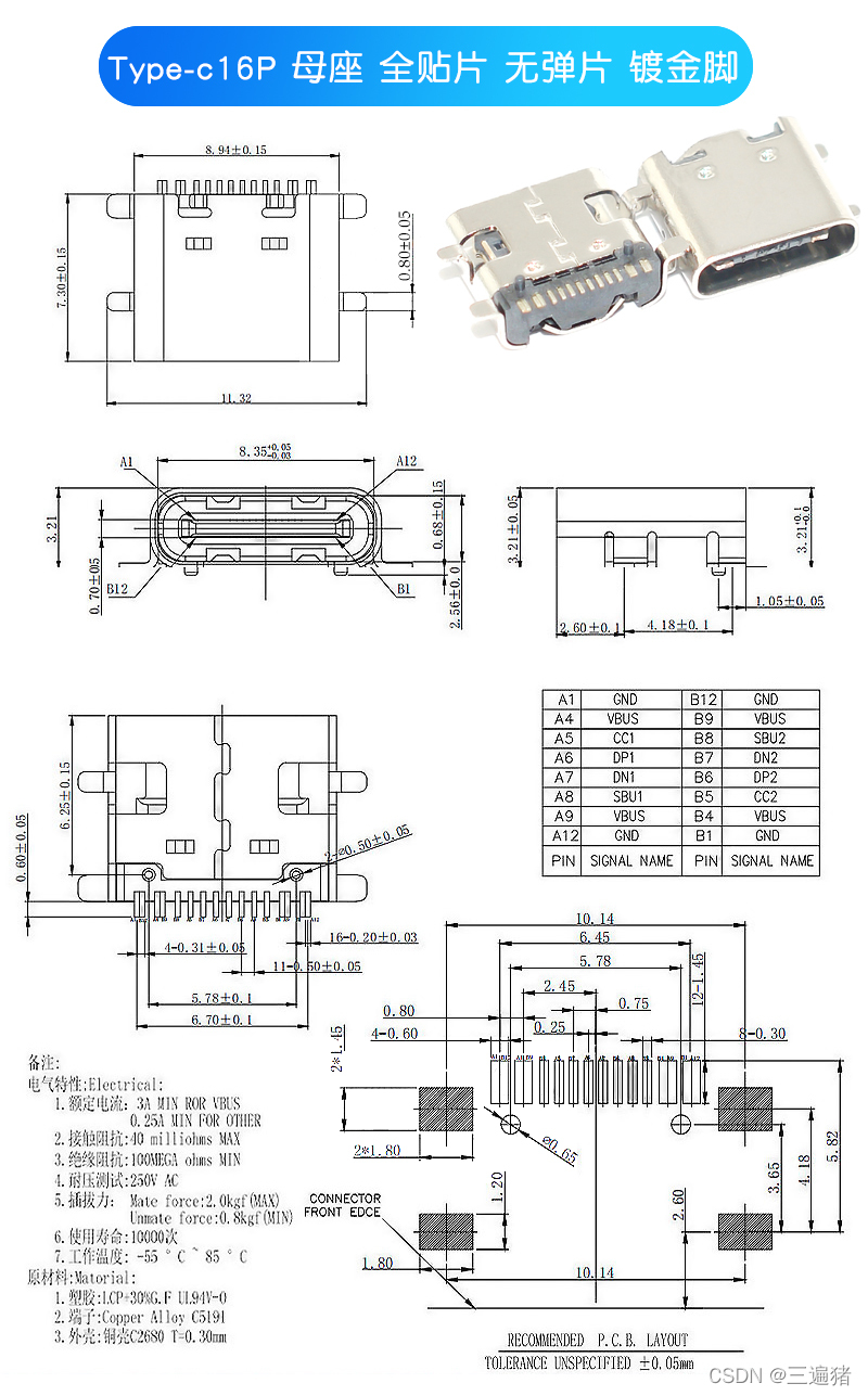 type c 16P