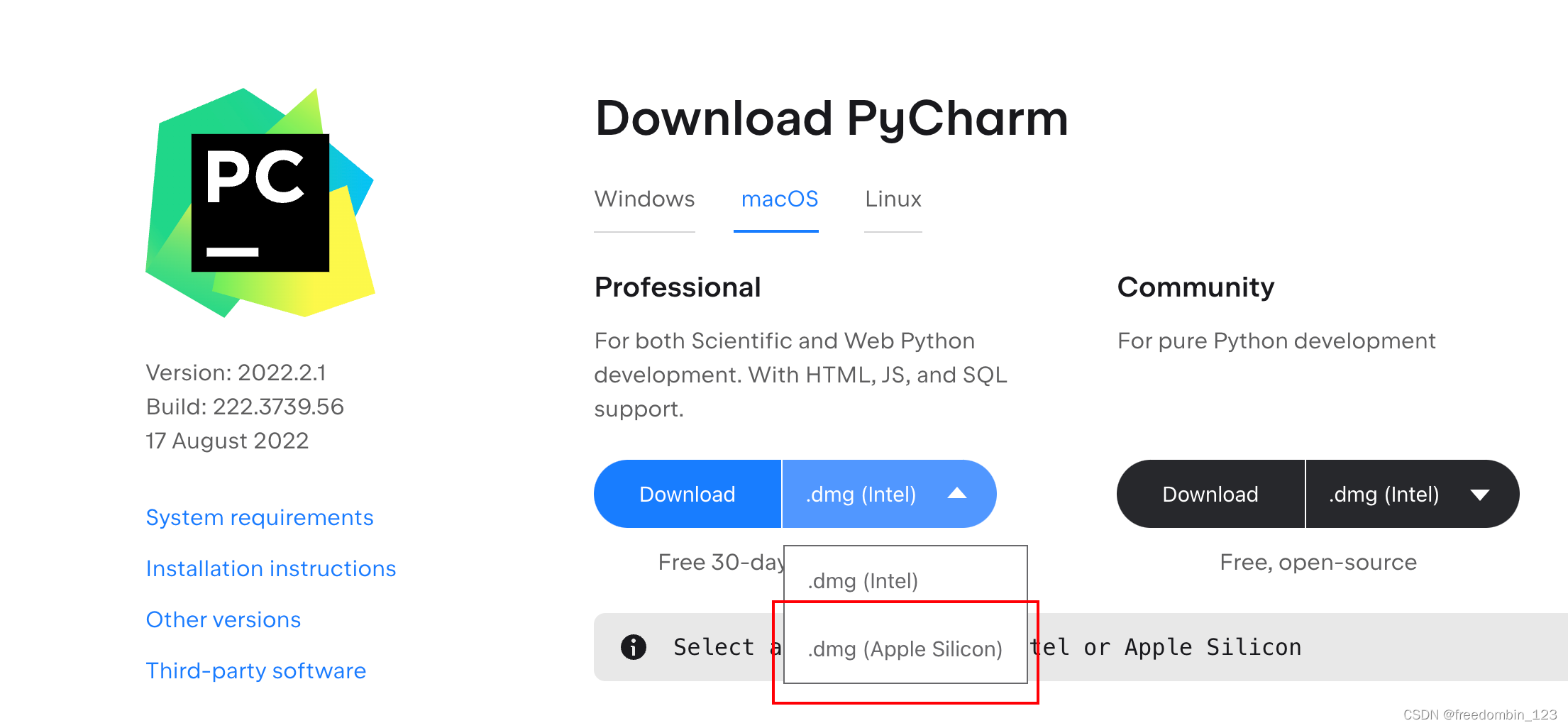 pycharm download interface