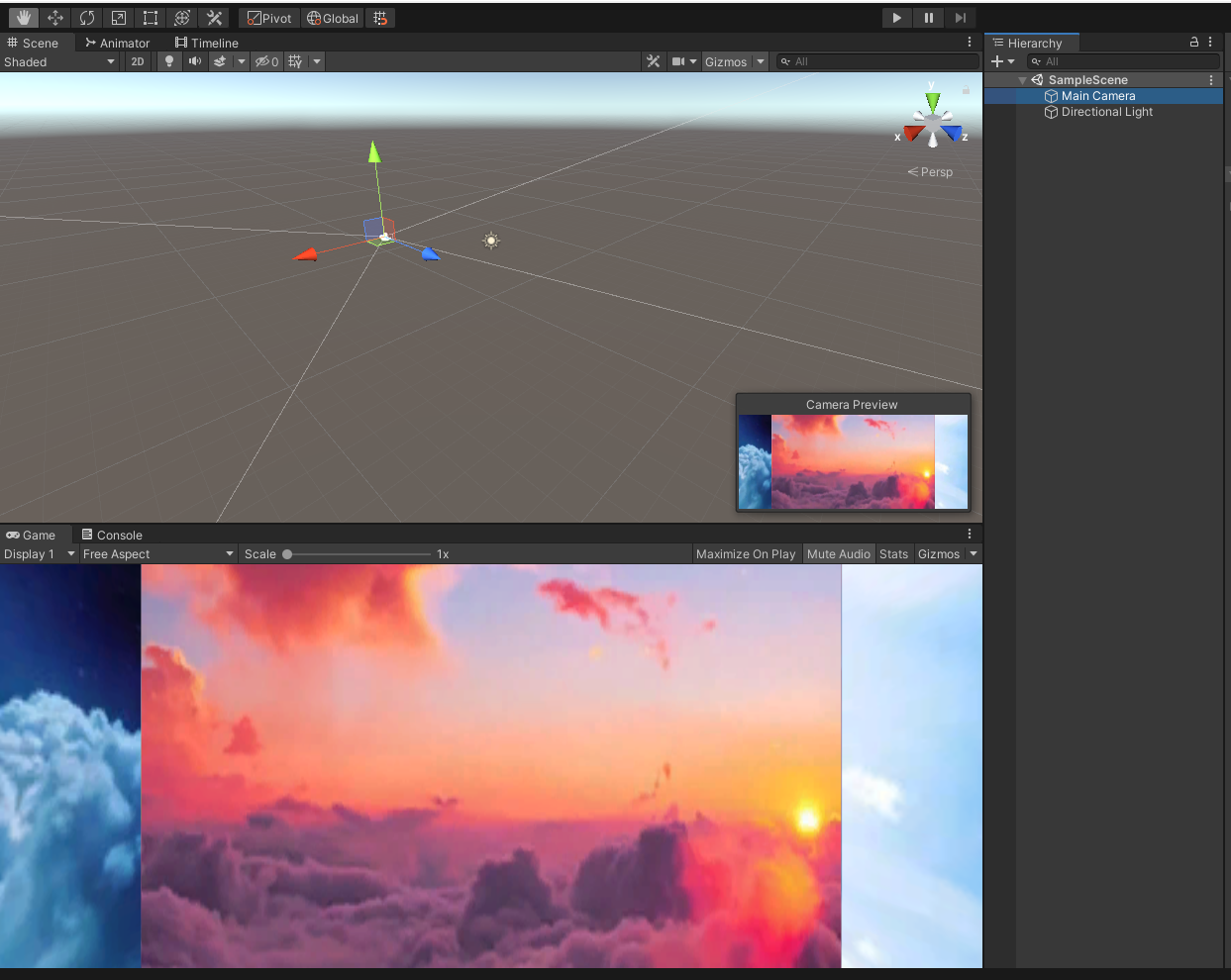 unity3d 2种天空盒实现方法（详细步骤）