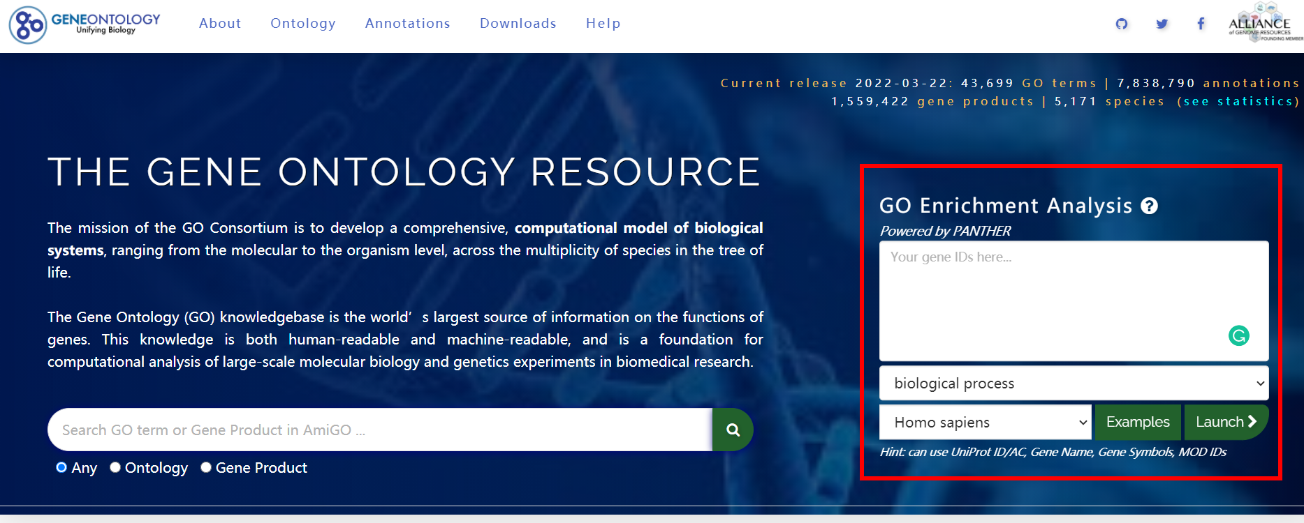 分享一个基因功能富集的网站——geneontology_geneontology网站怎么用-CSDN博客