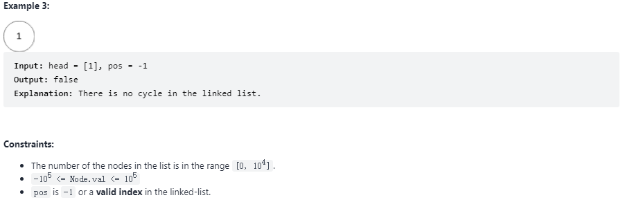 LeetCode 141 Problem Description II