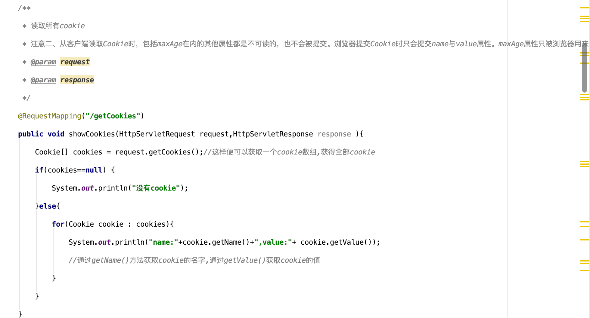 java设置cookie,添加cookie数据,读取cookie数据,修改cookie数据,删除cookie数据_java 设置cookie